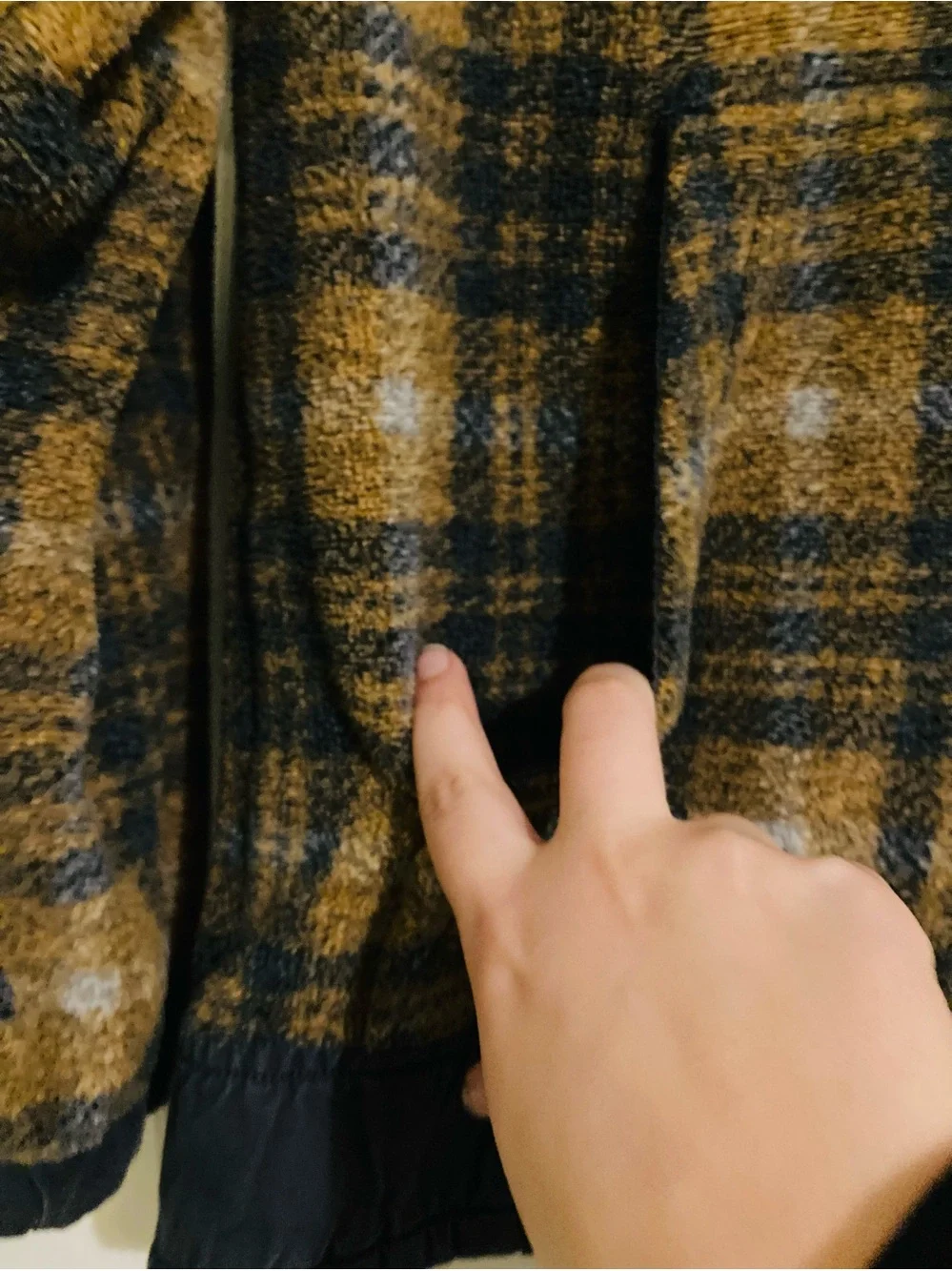 REI Plaid Fleece Pullover Sweater